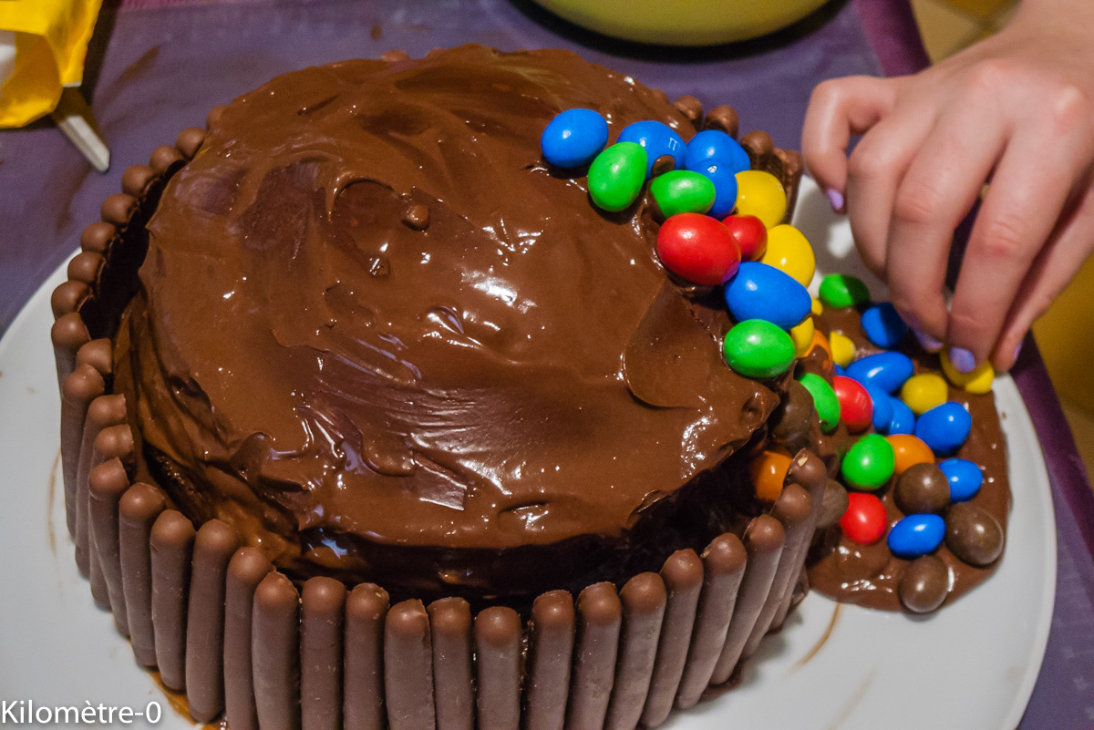 Photo de recette de gravity cake de Kilomètre-0, blog de cuisine réalisée à partir de produits locaux et issus de circuits courts