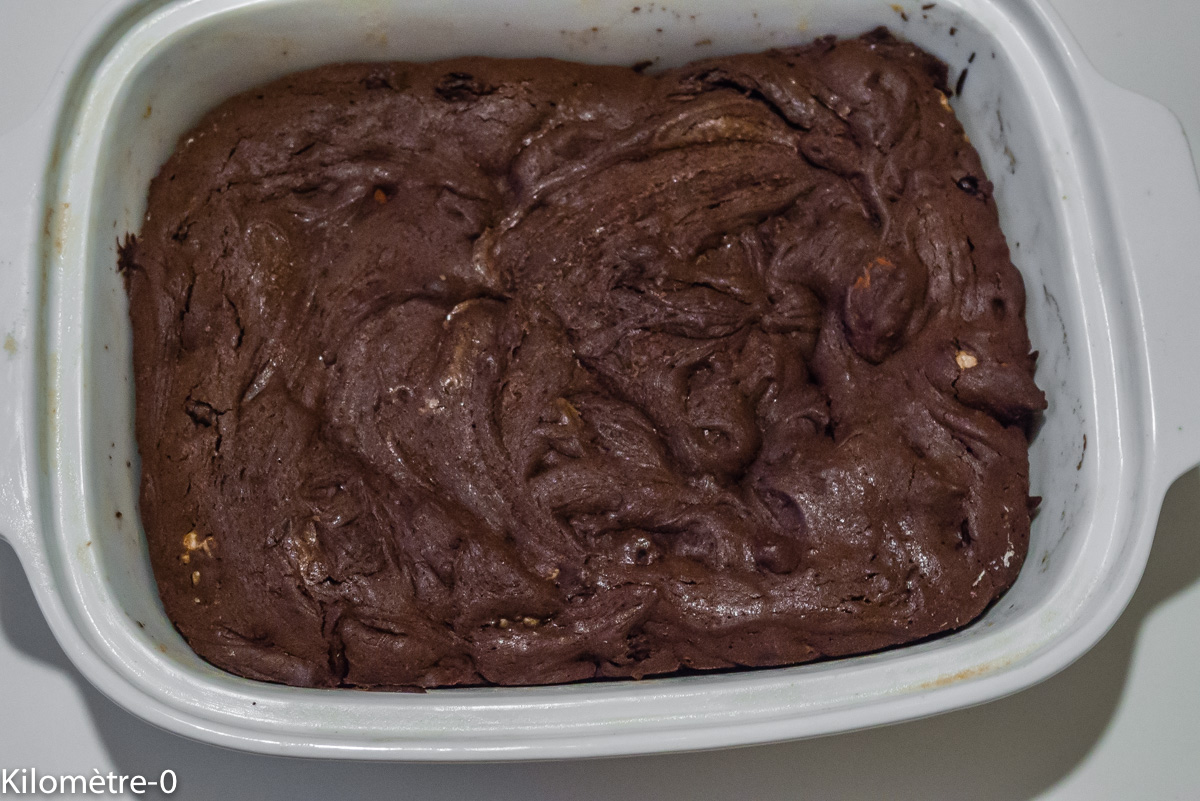 Photo de recette de brownies de Kilomètre-0, blog de cuisine réalisée à partir de produits locaux et issus de circuits courts