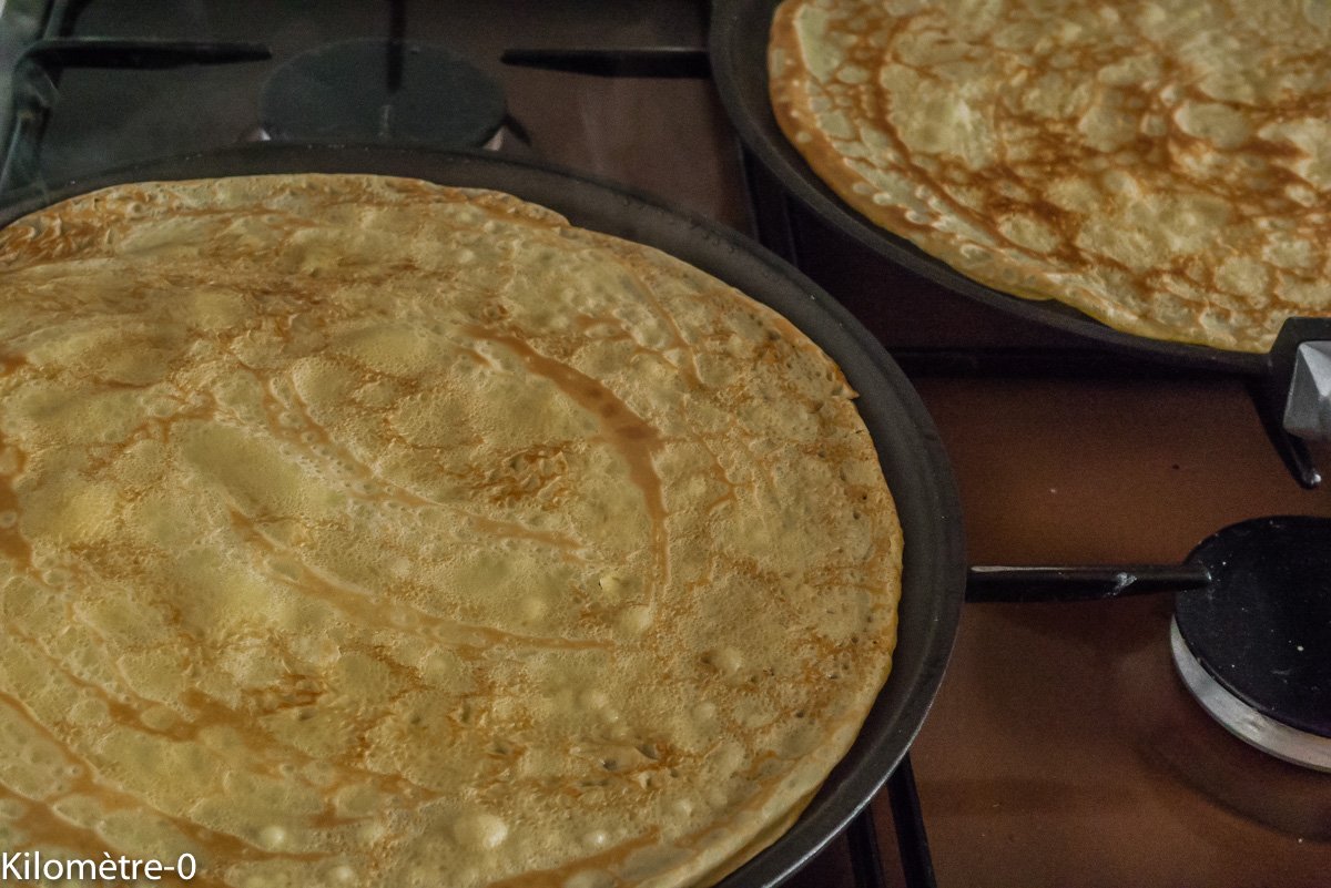 Photo de recette de crêpes de Kilomètre-0, blog de cuisine réalisée à partir de produits locaux et issus de circuits courts