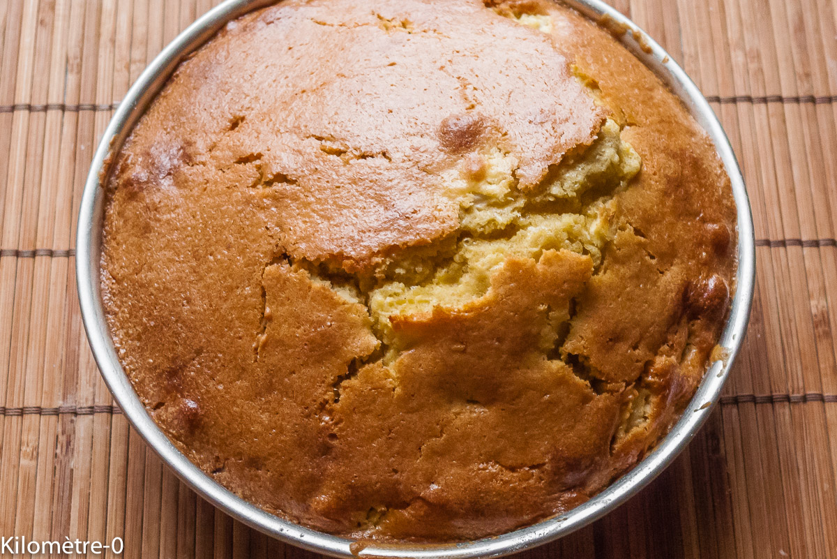 Photo de recette de gâteau ananas coco de Kilomètre-0, blog de cuisine réalisée à partir de produits locaux et issus de circuits courts