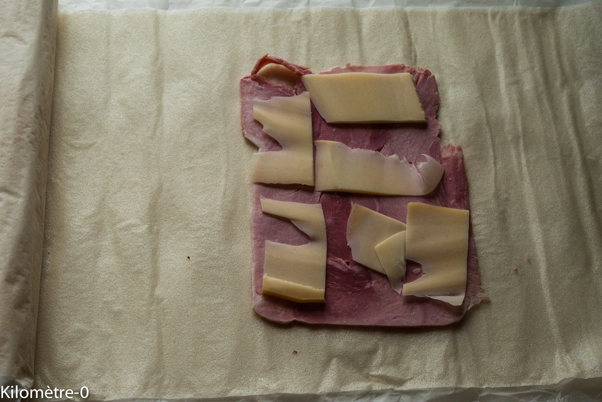 Photo de recette de brik jambon comté de Kilomètre-0, blog de cuisine réalisée à partir de produits locaux et issus de circuits courts