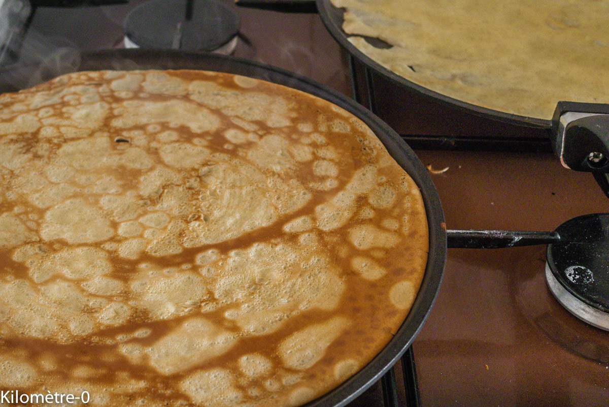 Photo de recette de crêpes de Kilomètre-0, blog de cuisine réalisée à partir de produits locaux et issus de circuits courts
