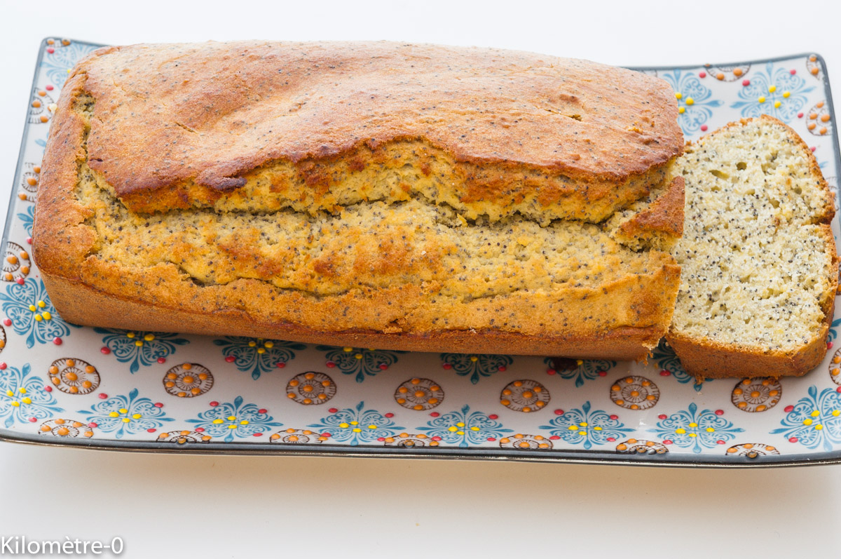 Photo de recette léger, facile, rapide de gâteau du matin citron graines de pavot de Kilomètre-0, blog de cuisine réalisée à partir de produits locaux et issus de circuits courts