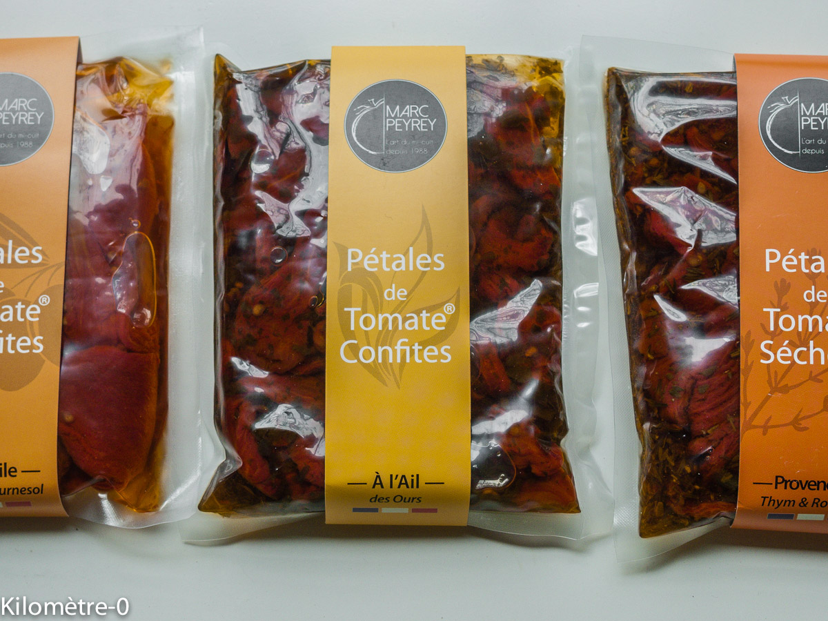 Photo de recette de tomates confites de Marc Peyrey de Kilomètre-0, blog de cuisine réalisée à partir de produits locaux et issus de circuits courts