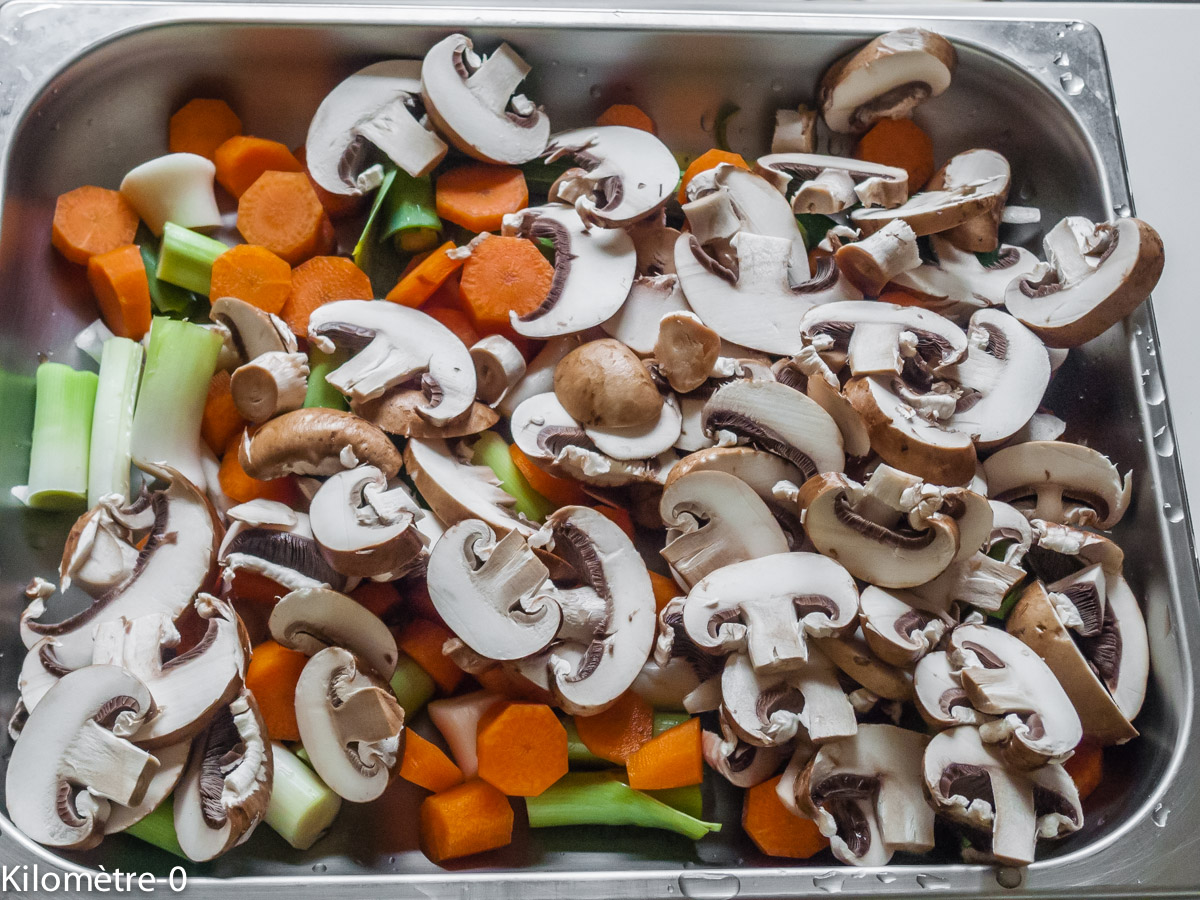 Photo de recette d'oie aux légumes printaniers de Kilomètre-0, blog de cuisine réalisée à partir de produits locaux et issus de circuits courts