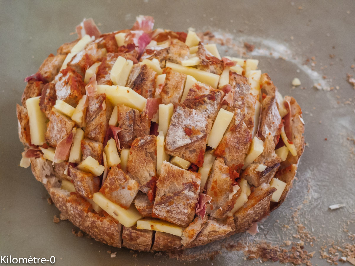 Photo de recette de pain hérisson de Kilomètre-0, blog de cuisine réalisée à partir de produits locaux et issus de circuits courts