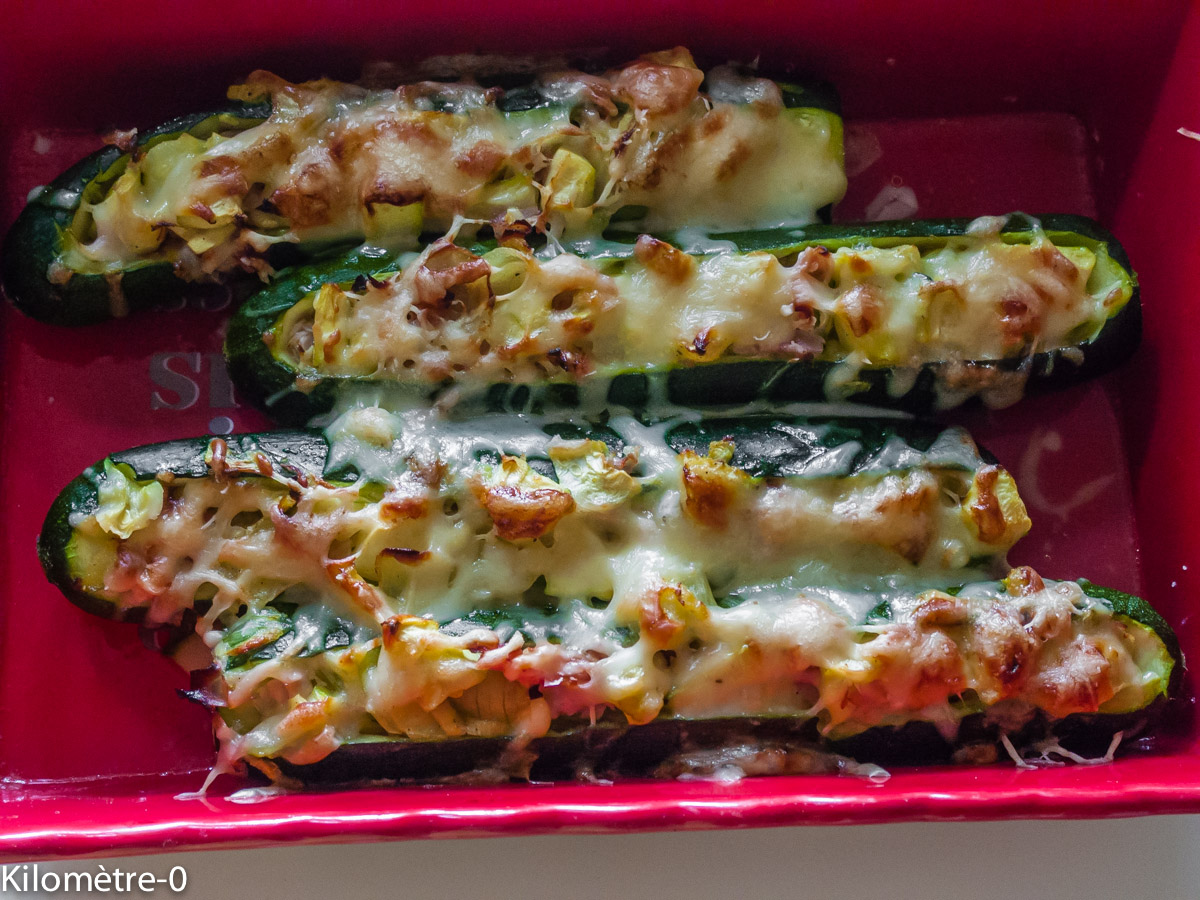 Courgettes Farcies Au Jambon Et Gruyère