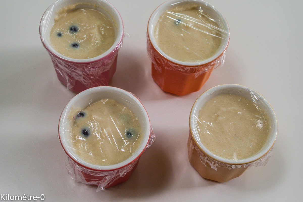 Photo de recette de crème de ricotta et cassis de Kilomètre-0, blog de cuisine réalisée à partir de produits locaux et issus de circuits courts