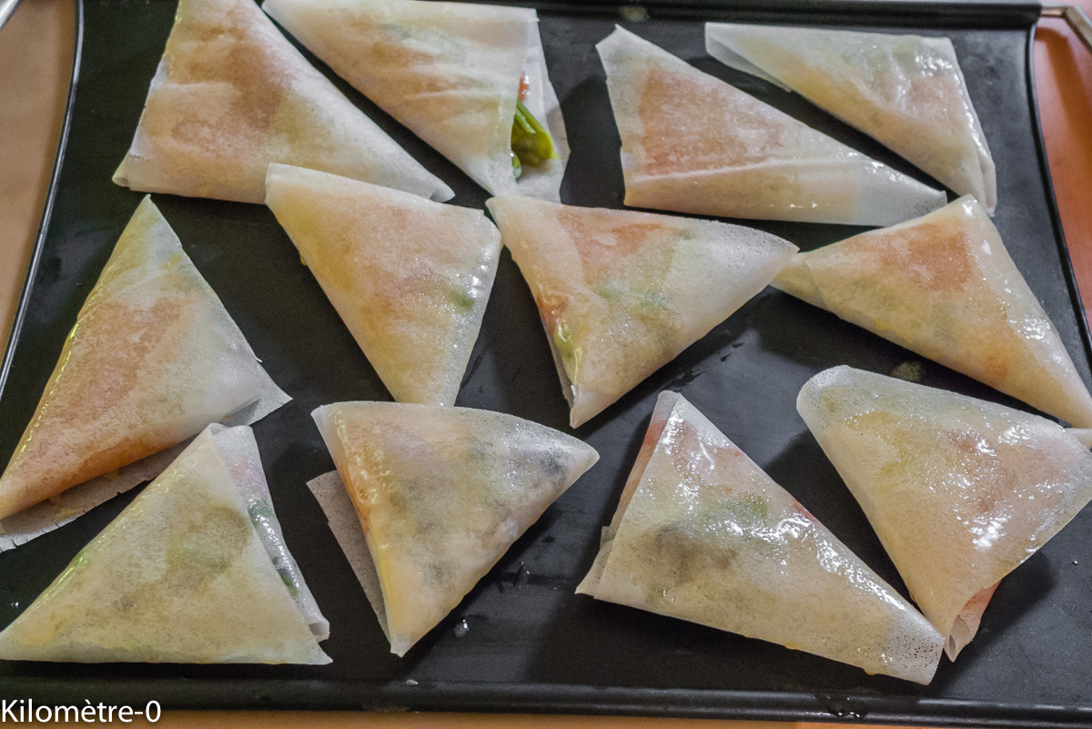Photo de recette de brick saumon fumé asperges vertes deKilomètre-0, blog de cuisine réalisée à partir de produits locaux et issus de circuits courts