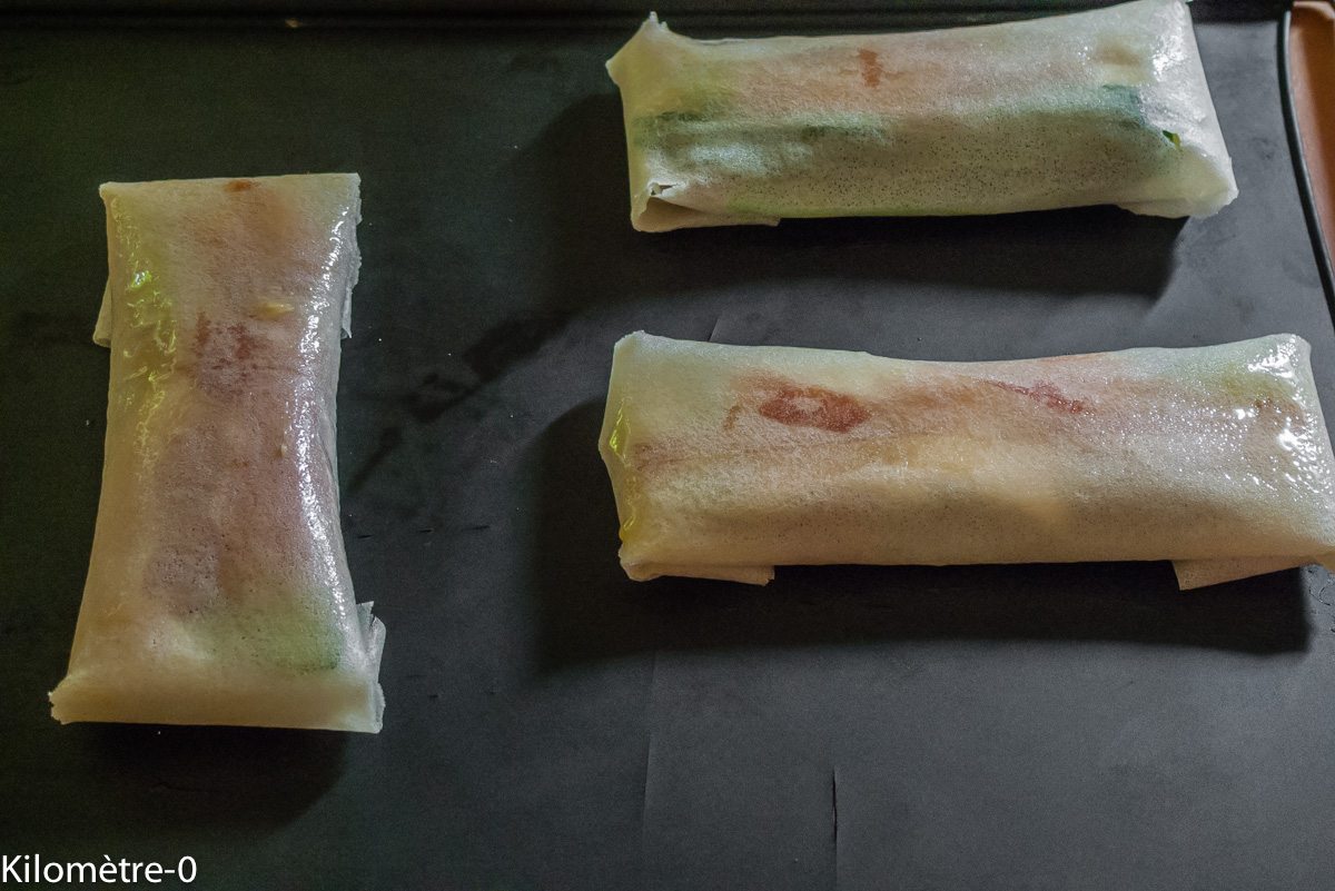 Photo de recette de brick courgette, jambon et chèvre de Kilomètre-0, blog de cuisine réalisée à partir de produits locaux et issus de circuits courts