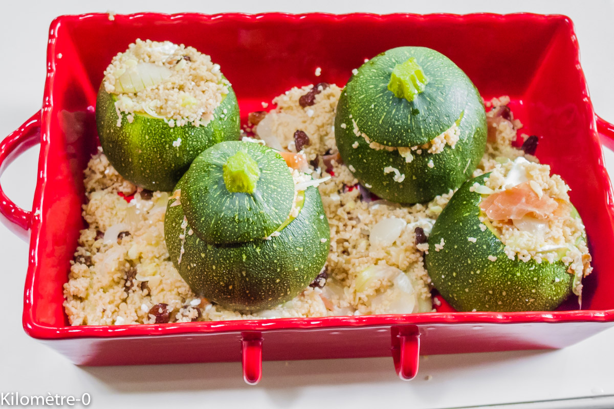 Photo de recette de courgettes farices de Kilomètre-0, blog de cuisine réalisée à partir de produits locaux et issus de circuits courts