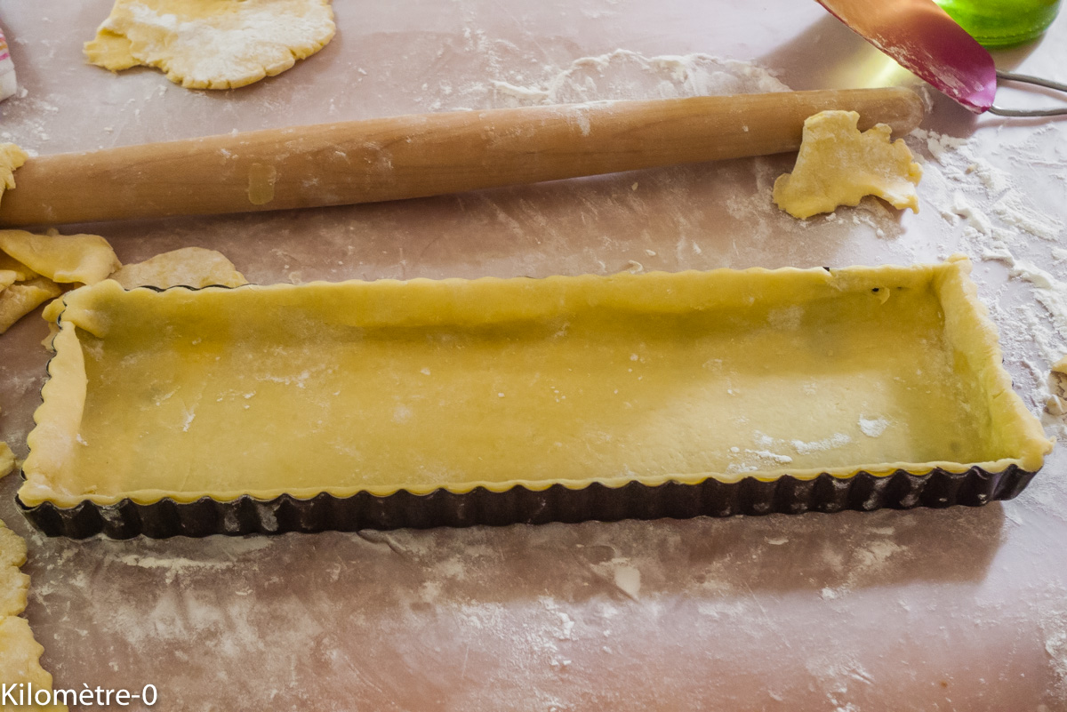 Photo de recette de pâte sablée de Kilomètre-0, blog de cuisine réalisée à partir de produits locaux et issus de circuits courts