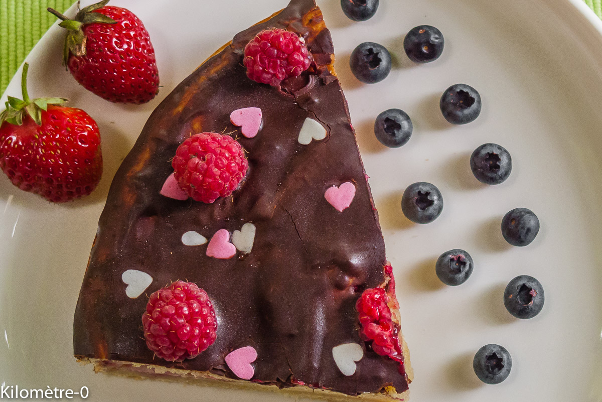 Photo de recette de gâteau de framboises de Kilomètre-0, blog de cuisine réalisée à partir de produits locaux et issus de circuits courts
