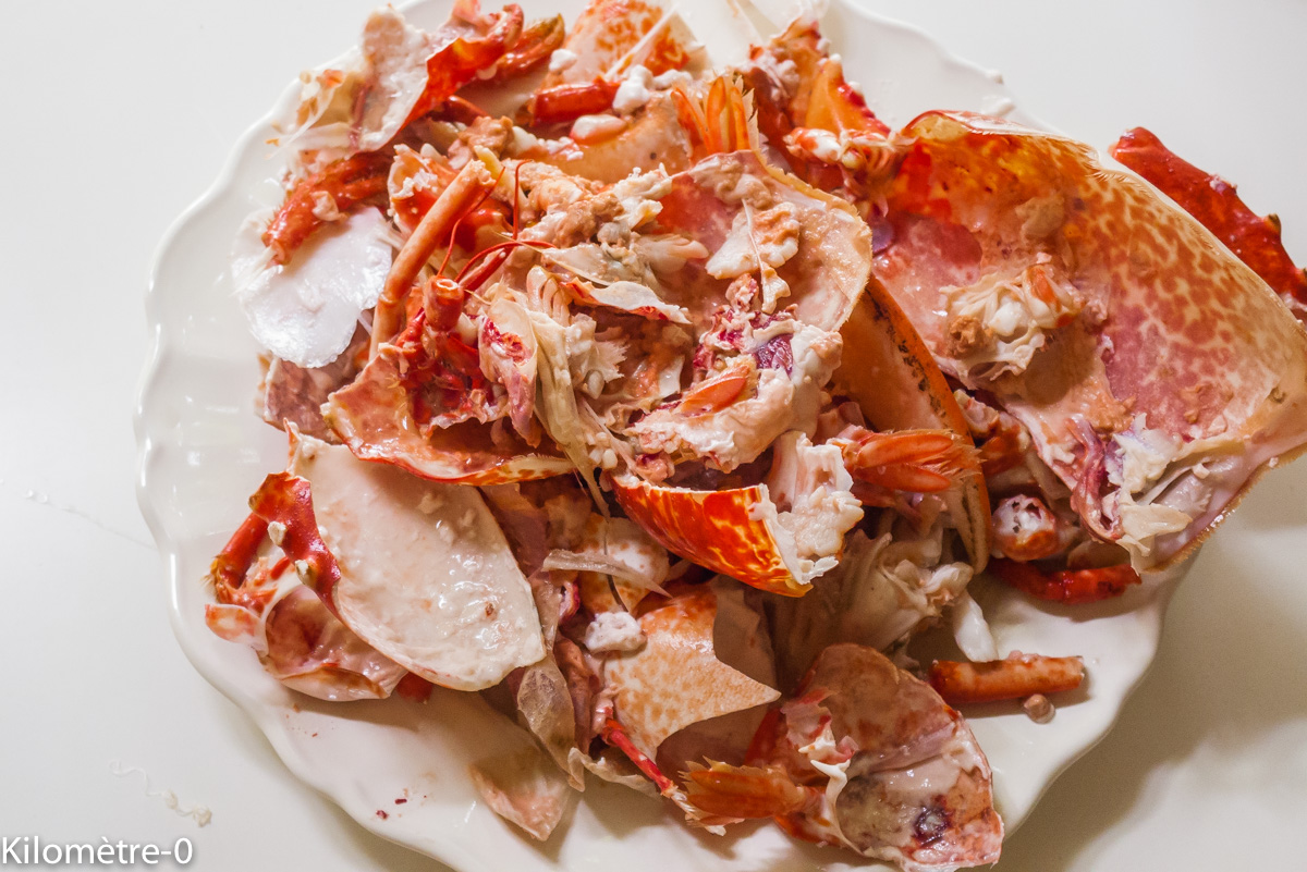 Photo de recette de bisque de homard de Kilomètre-0, blog de cuisine réalisée à partir de produits locaux et issus de circuits courts