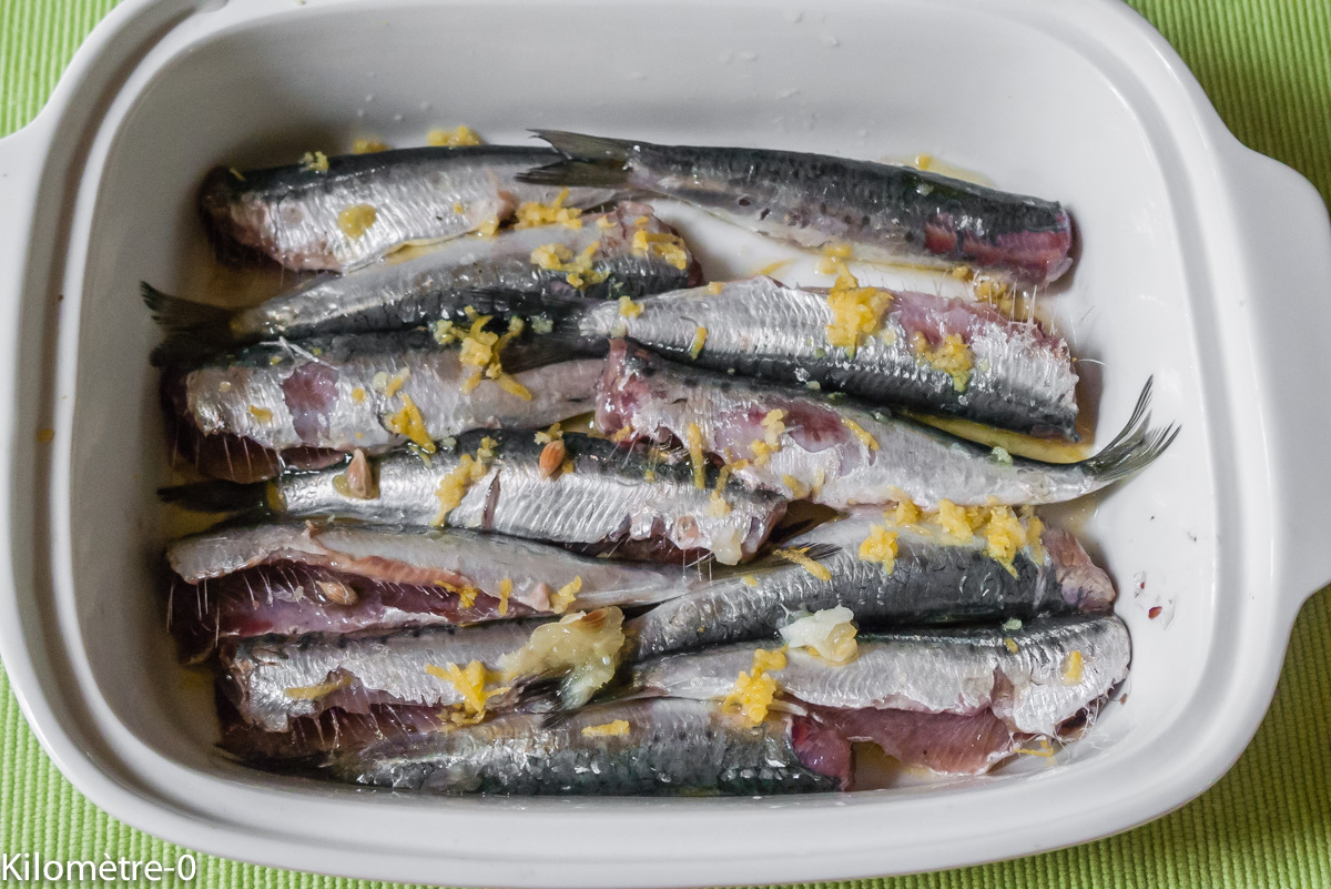 Photo de recette de sardines citron pastis de Kilomètre-0, blog de cuisine réalisée à partir de produits locaux et issus de circuits courts