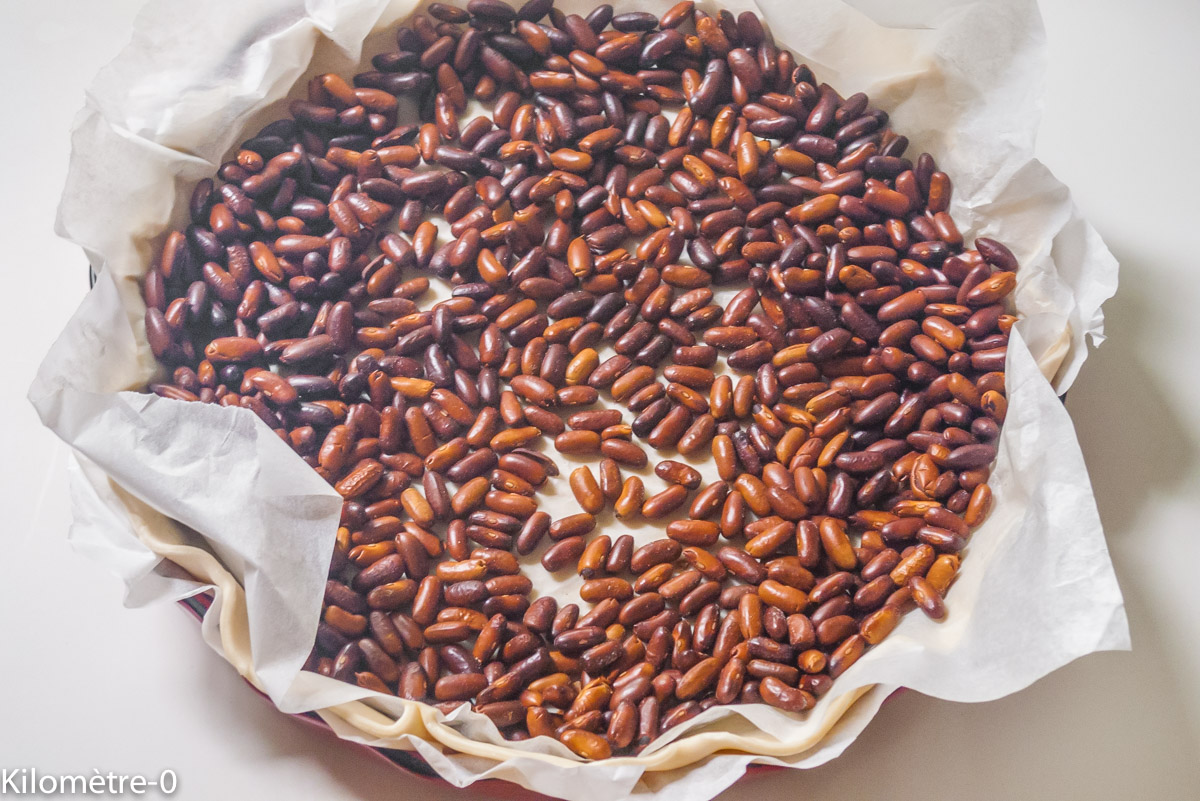 Photo de recette de tarte cuisson à blanc de Kilomètre-0, blog de cuisine réalisée à partir de produits locaux et issus de circuits courts