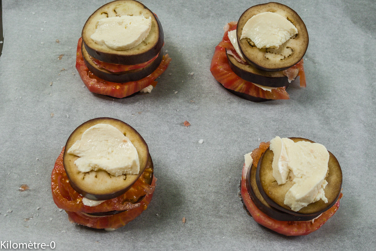 Photo de recette d'aubergines bio, facile, légère, rapide de Kilomètre-0, blog de cuisine réalisée à partir de produits locaux et issus de circuits courts