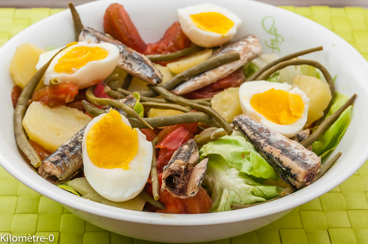 Salade De Pommes De Terre Tomate Oeufs Et Anchois Kilometre 0