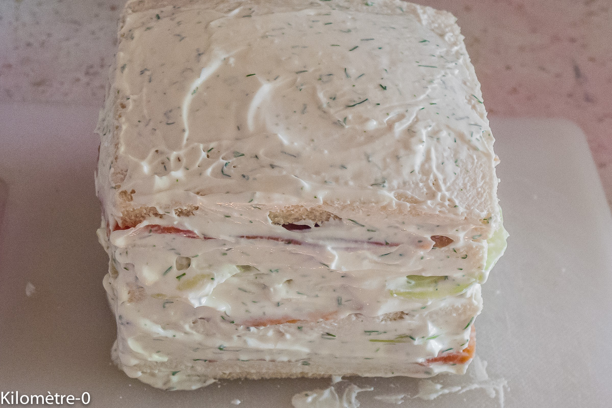 Photo de recette de sandwich cake, apéro,beau, facile, rapide de Kilomètre-0, blog de cuisine réalisée à partir de produits locaux et issus de circuits courts