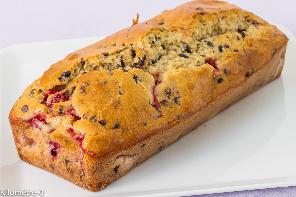 Gâteau Du Matin Aux Fraises Et Pépites De Chocolat