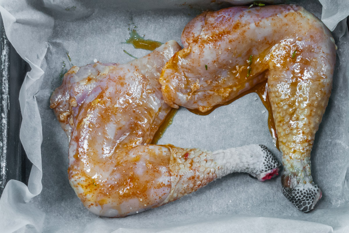 Photo de recette de poulet mariné au taboulé, facile, léger, estival, rapide deKilomètre-0, blog de cuisine réalisée à partir de produits locaux et issus de circuits courts