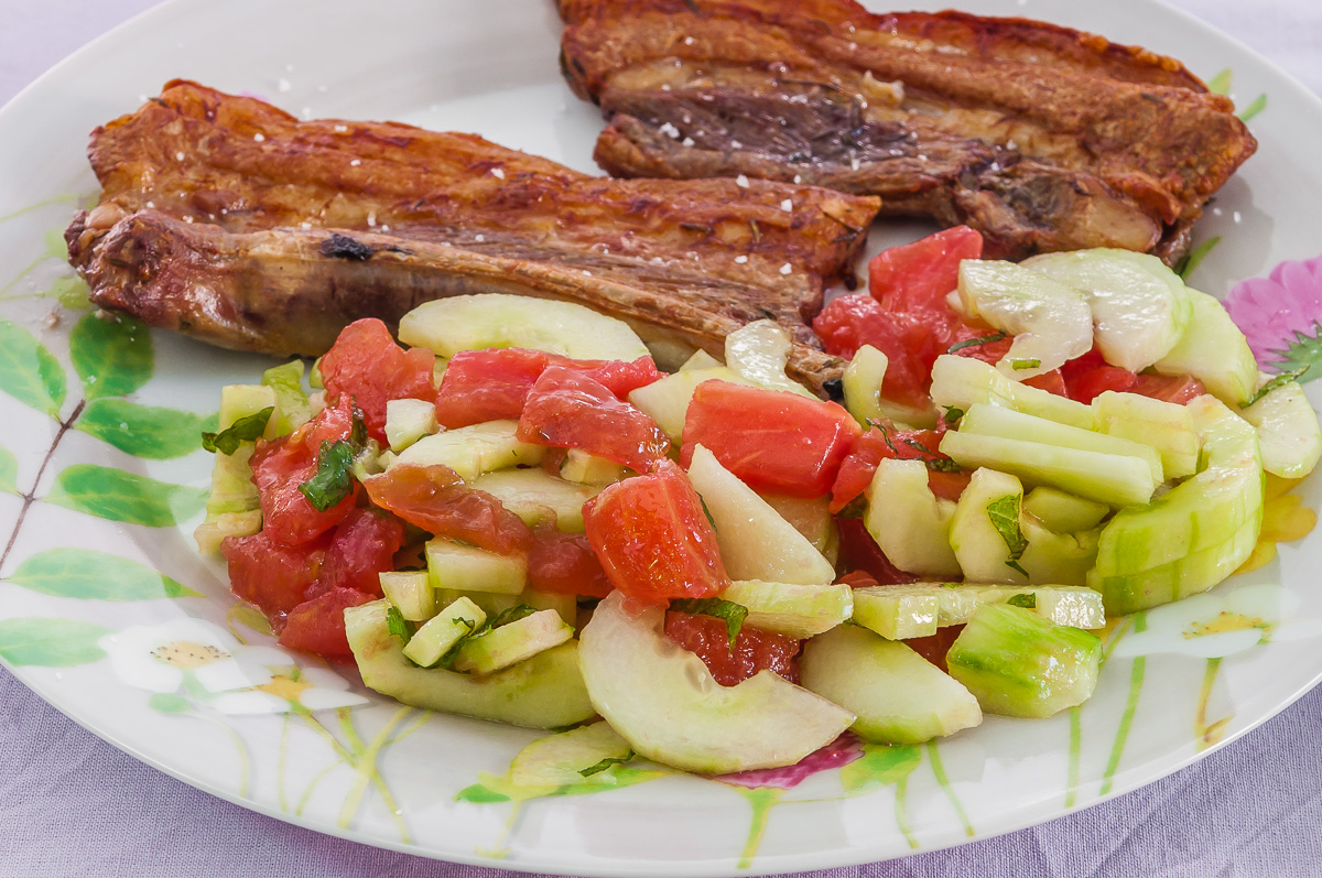 Photo de recette de travers de porc à la grecque, facile, économique, rapide, grillade de Kilomètre-0, blog de cuisine réalisée à partir de produits locaux et issus de circuits courts