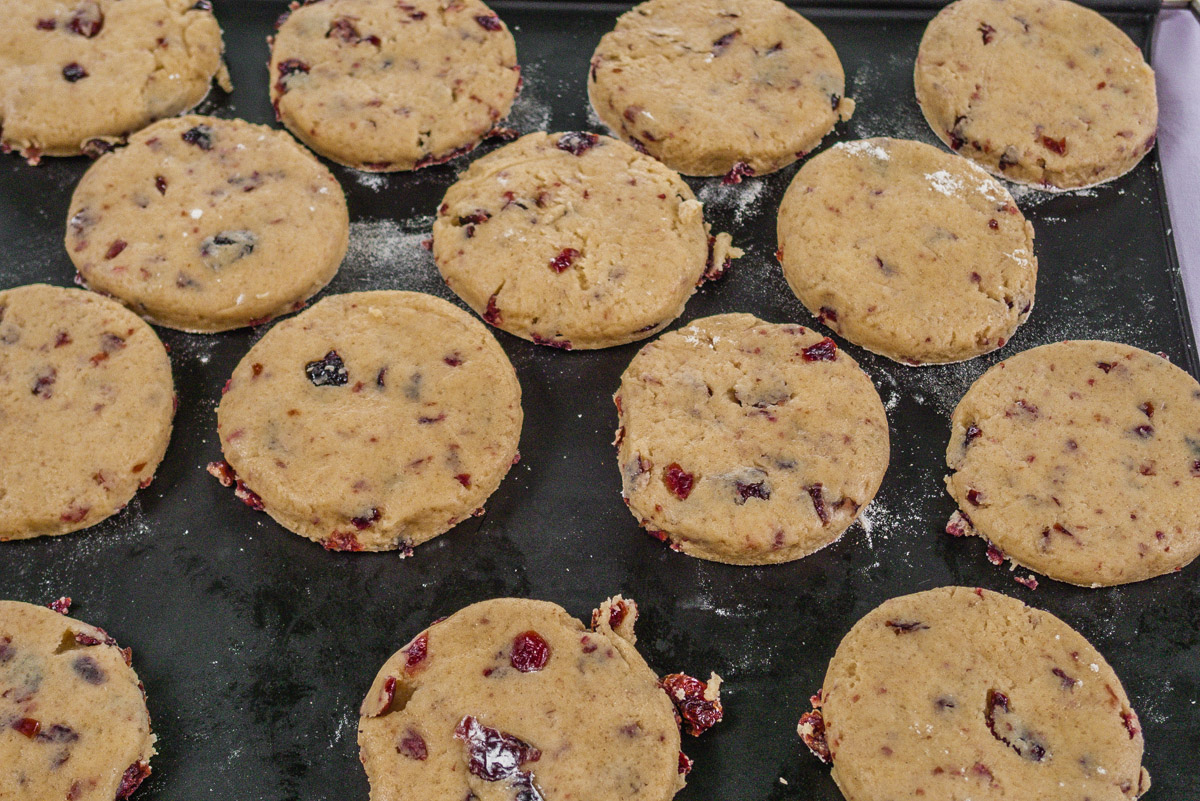 Photo de recette de cookies, facile, léger, cranberrie de Kilomètre-0, blog de cuisine réalisée à partir de produits locaux et issus de circuits courts