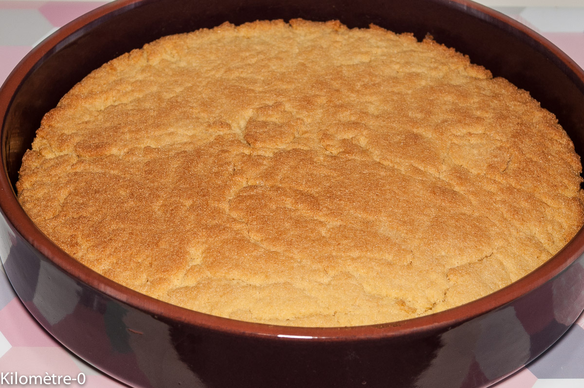 Photo de recette degâteau de semoule, facile, économique, rapide de Kilomètre-0, blog de cuisine réalisée à partir de produits locaux et issus de circuits courts