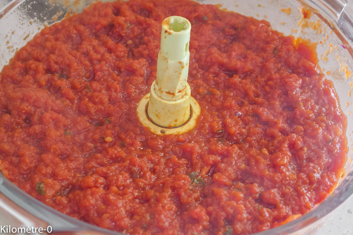 Photo de recette de coulis de tomates bio de Kilomètre-0, blog de cuisine réalisée à partir de produits locaux et issus de circuits courts