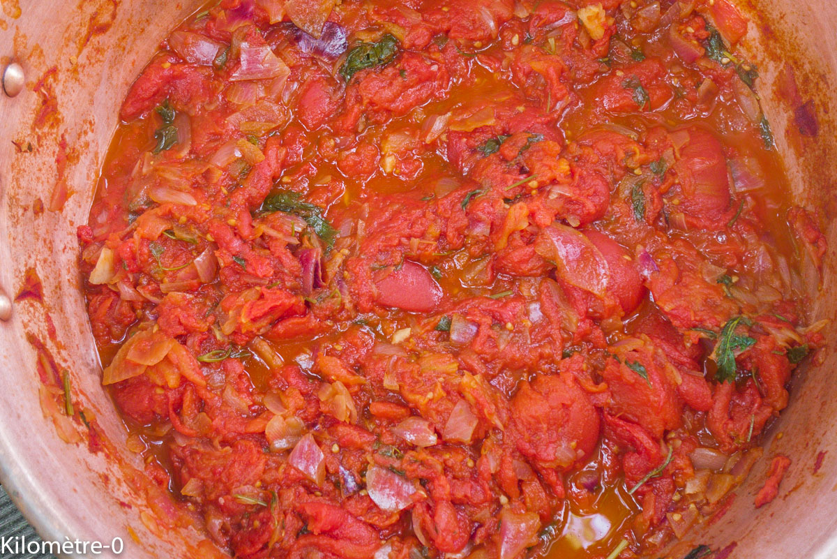 Photo de recette de coulis de tomates bio de Kilomètre-0, blog de cuisine réalisée à partir de produits locaux et issus de circuits courts