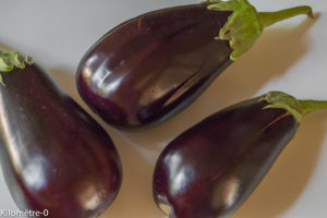 Photo de recette d'aubergines facile,légère, rapide, bio de Kilomètre-0, blog de cuisine réalisée à partir de produits locaux et issus de circuits courts