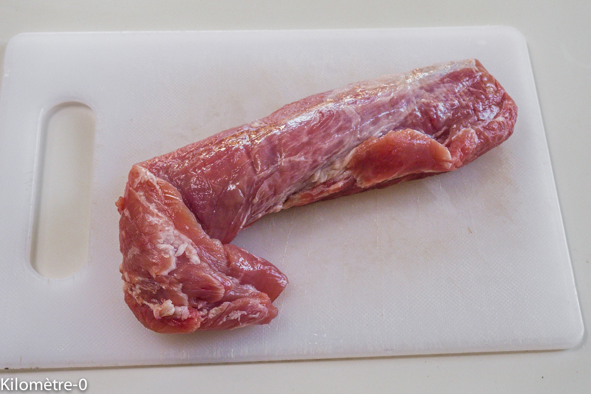 Photo de recette de filet mignon de porc facile, rapide et légère de de Kilomètre-0, blog de cuisine réalisée à partir de produits locaux et issus de circuits courts