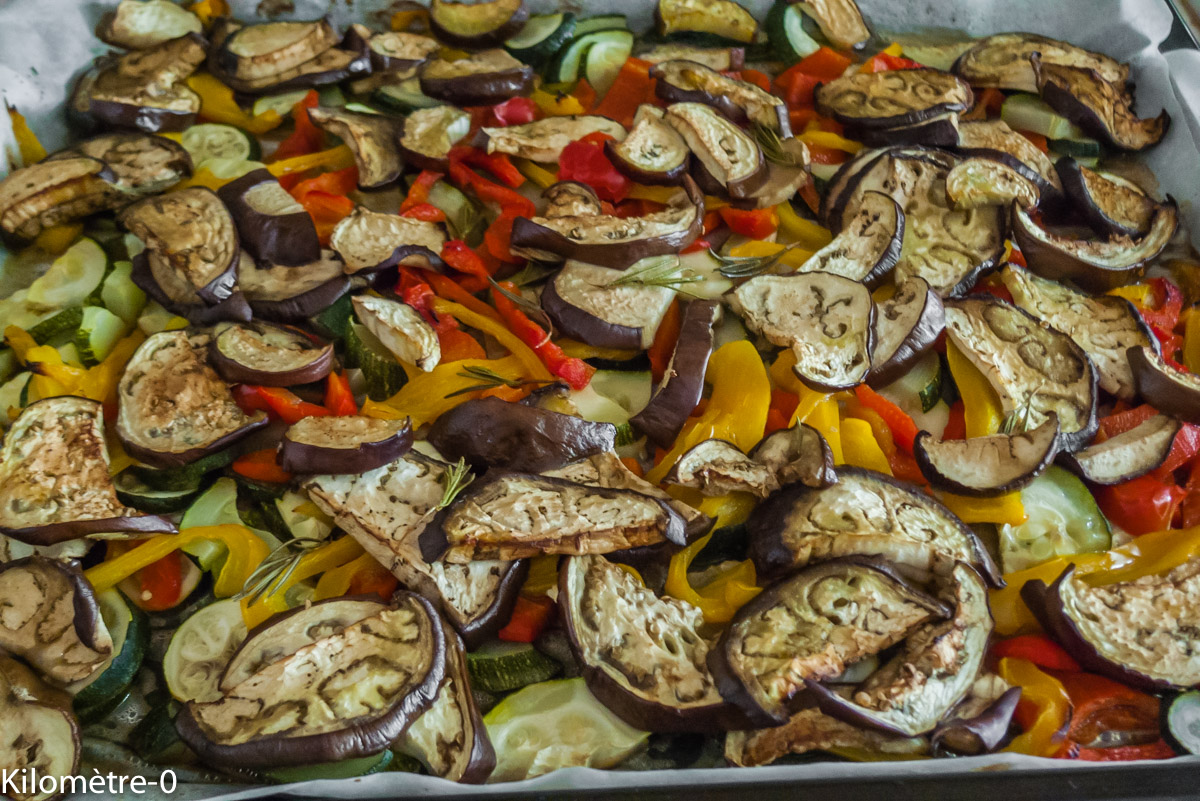 Photo de recette de légumes rotis facile bio léger sain de Kilomètre-0, blog de cuisine réalisée à partir de produits locaux et issus de circuits courts