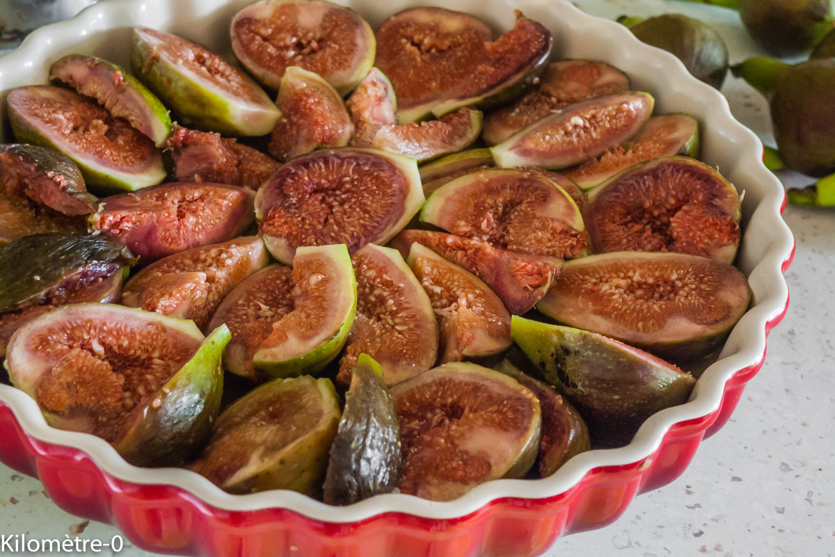 Photo de recette de tatin figues de Kilomètre-0, blog de cuisine réalisée à partir de produits locaux et issus de circuits courts