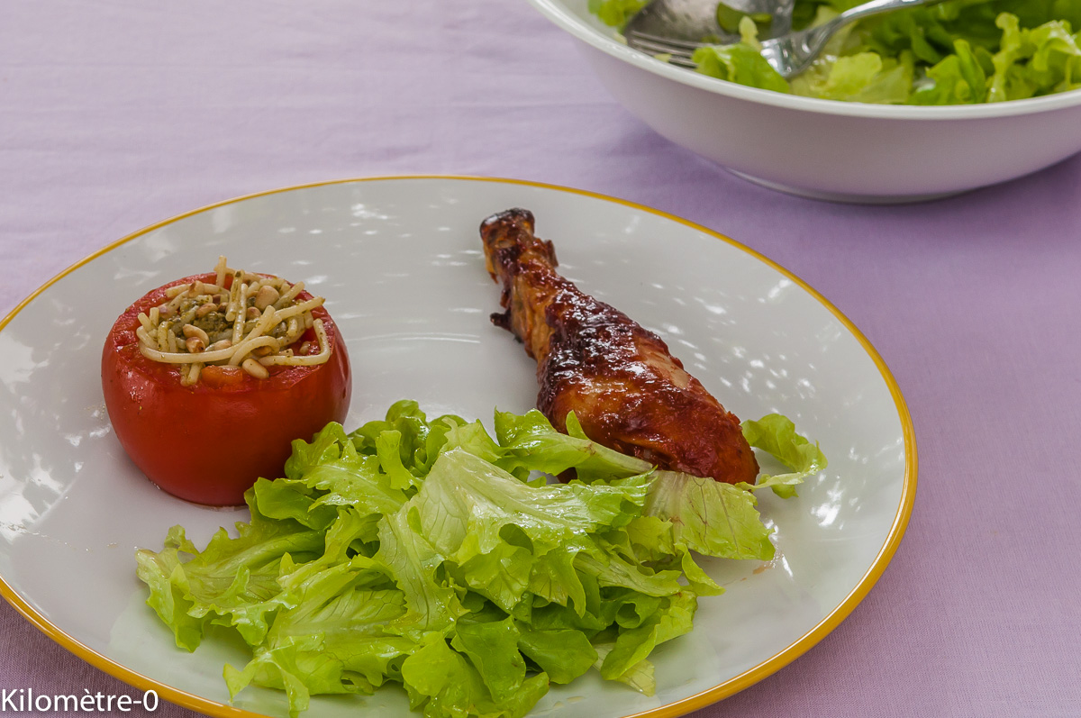Photo de recette de pilons, poulet, sauce barbecue, soja, miel, ketchup, facile, rapide de Kilomètre-0, blog de cuisine réalisée à partir de produits locaux et issus de circuits courts