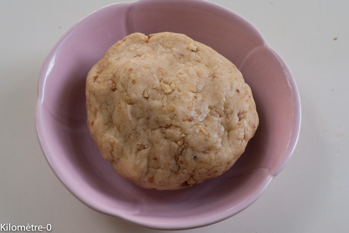 Photo de recette de pâte à tarte aux noix facile, rapide, légère de Kilomètre-0, blog de cuisine réalisée à partir de produits locaux et issus de circuits courts