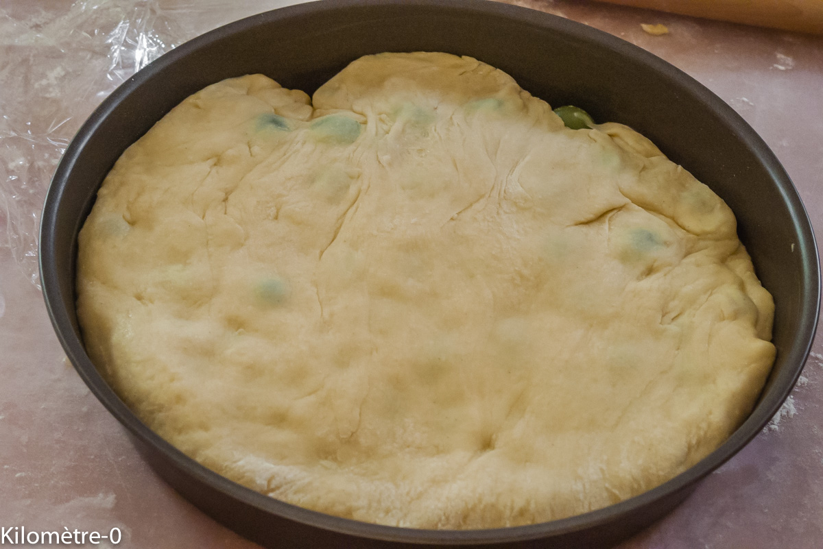 Photo de recette de brioche aux raisins facile, légère et bio de Kilomètre-0, blog de cuisine réalisée à partir de produits locaux et issus de circuits courts