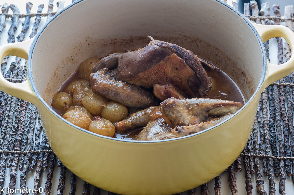Photo de recette de pigeon aux raisins d'Italie facile, rapide, léger, deKilomètre-0, blog de cuisine réalisée à partir de produits locaux et issus de circuits courts