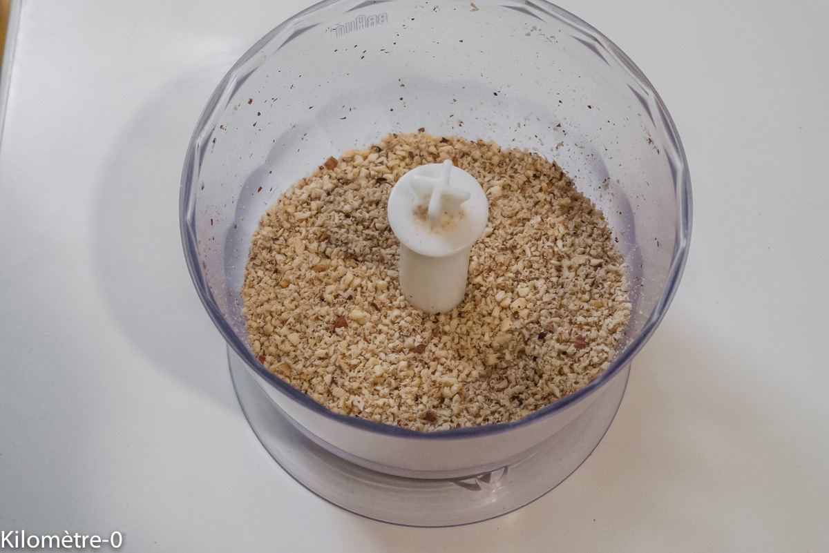 Photo de recette de poudre de noisettes facile de Kilomètre-0, blog de cuisine réalisée à partir de produits locaux et issus de circuits courts