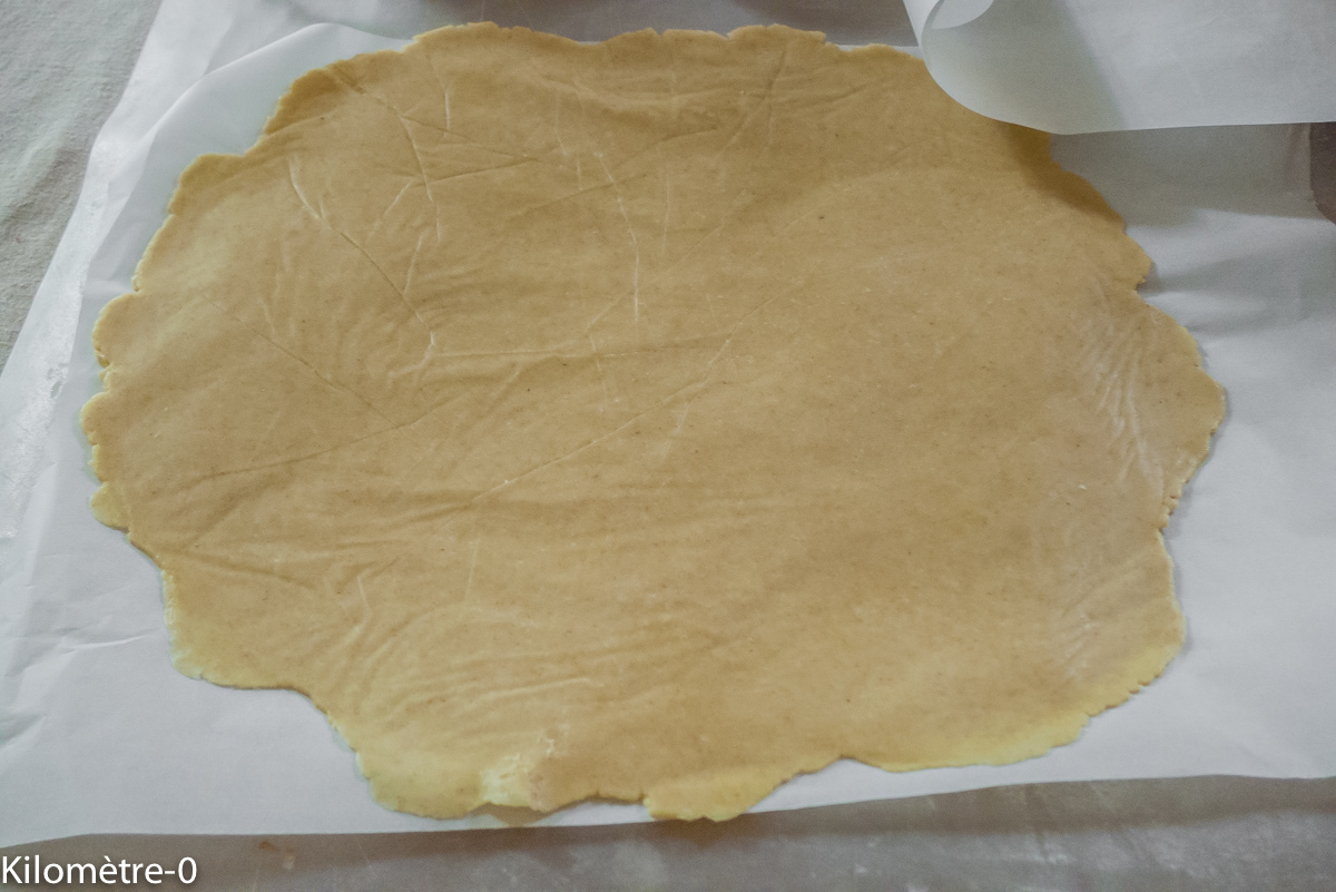 Photo de recette de pâte sablée facile, de Kilomètre-0, blog de cuisine réalisée à partir de produits locaux et issus de circuits courts