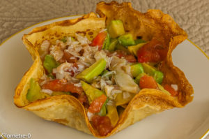 Photo de recette, corolle, crêpe salée, crabe, avocat, tomate, facile, rapide, léger, beau, fête de Kilomètre-0, blog de cuisine réalisée à partir de produits locaux et issus de circuits courts