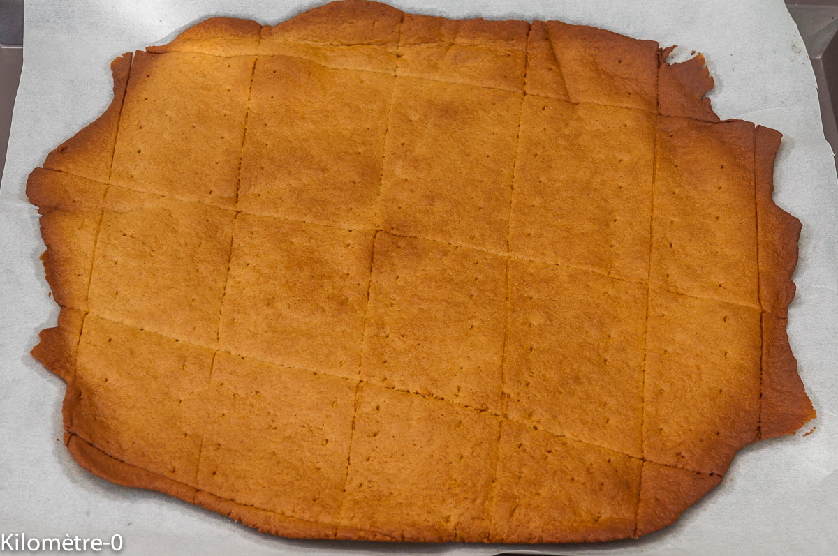 Photo de recette de graham crackers maison, facile, rapide, léger, simple, bio de Kilomètre-0, blog de cuisine réalisée à partir de produits locaux et issus de circuits courts