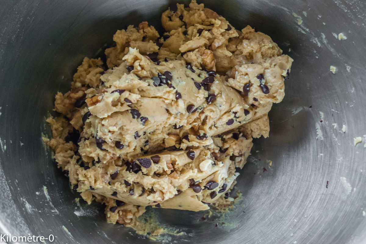 Photo de recette de blondies, cookies, bio, léger, rapide, économique, simple de Kilomètre-0, blog de cuisine réalisée à partir de produits locaux et issus de circuits courts