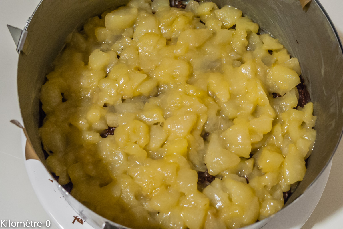 Photo de recette de gâteau chocolat croustillant Kilomètre-0, blog de cuisine réalisée à partir de produits locaux et issus de circuits courts