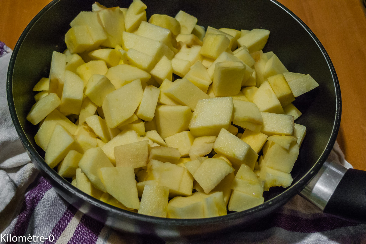 Photo de recette,pomme, facile, rapide, léger, bio, de Kilomètre-0, blog de cuisine réalisée à partir de produits locaux et issus de circuits courts