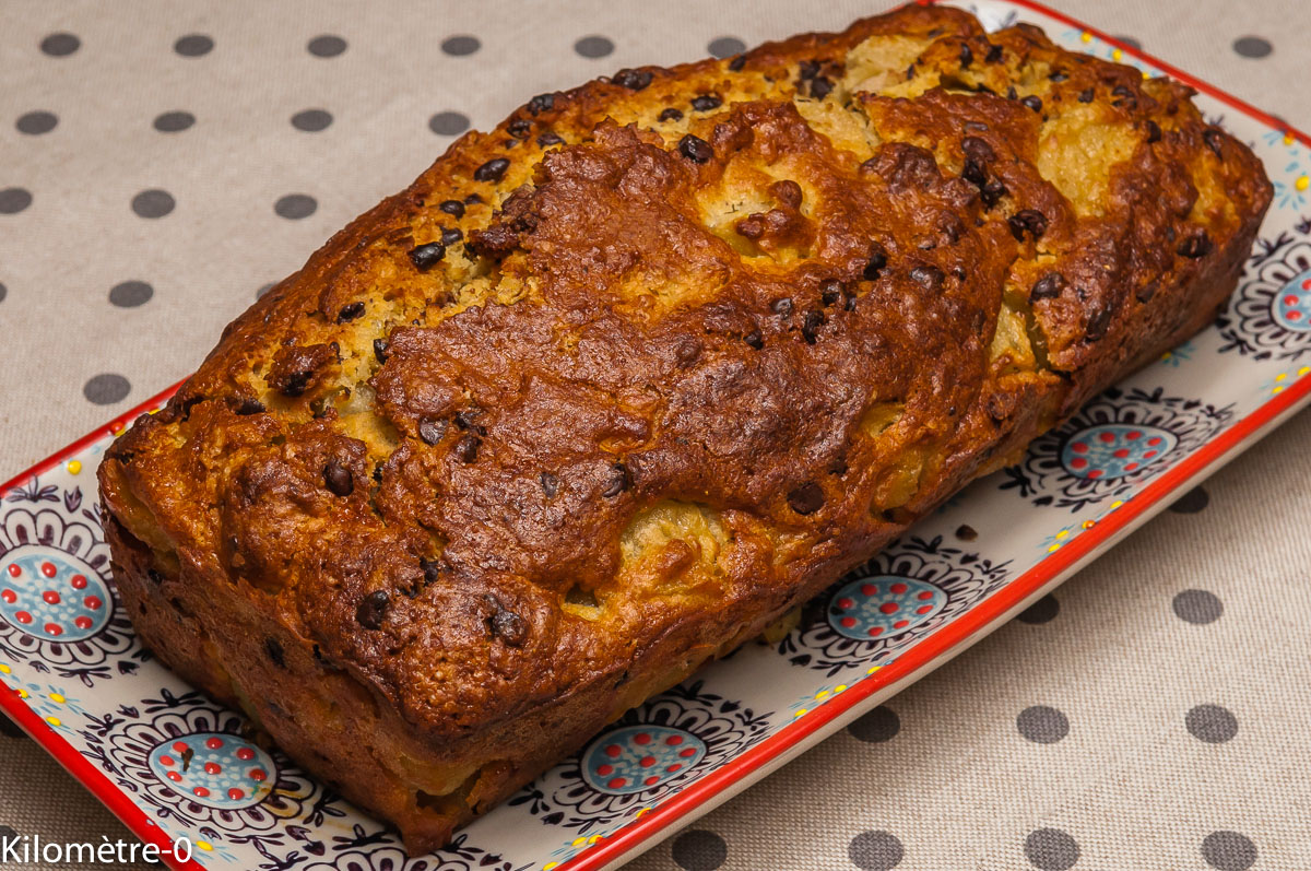 Cake Farine De Ble Et Semoule De Mais Poires Et Chocolat