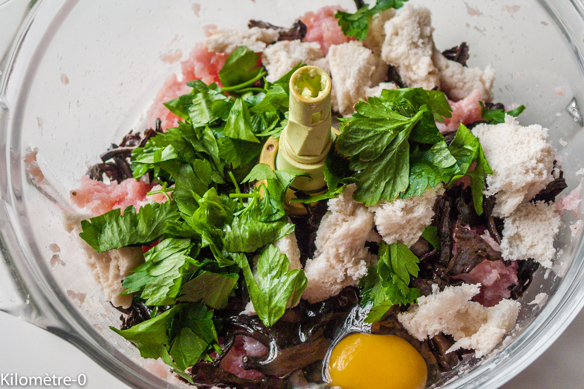 Photo de recette de polpette Kilomètre-0, blog de cuisine réalisée à partir de produits locaux et issus de circuits courts