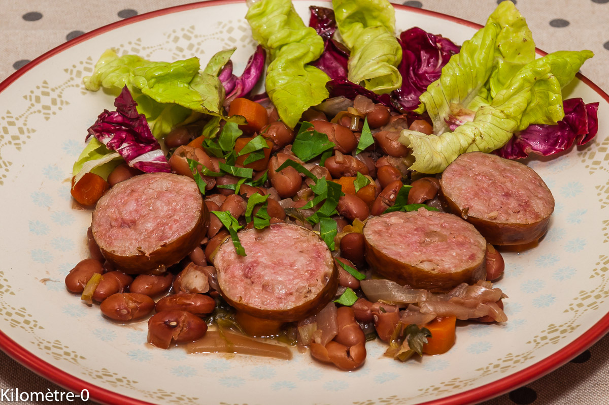 Saucisse De Morteau Aux Haricots Borlotti Kilometre 0