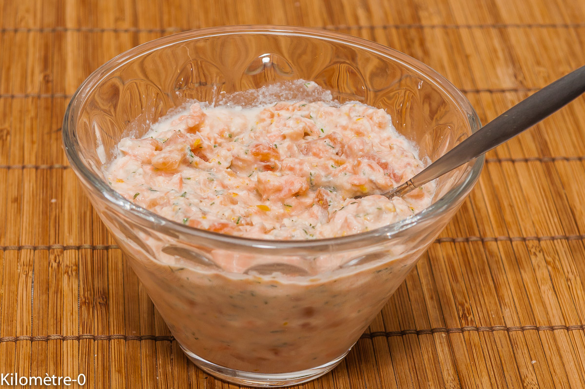 Photo de recette de mousse de saumon, facile, orange, rapide, légère Kilomètre-0, blog de cuisine réalisée à partir de produits locaux et issus de circuits courts