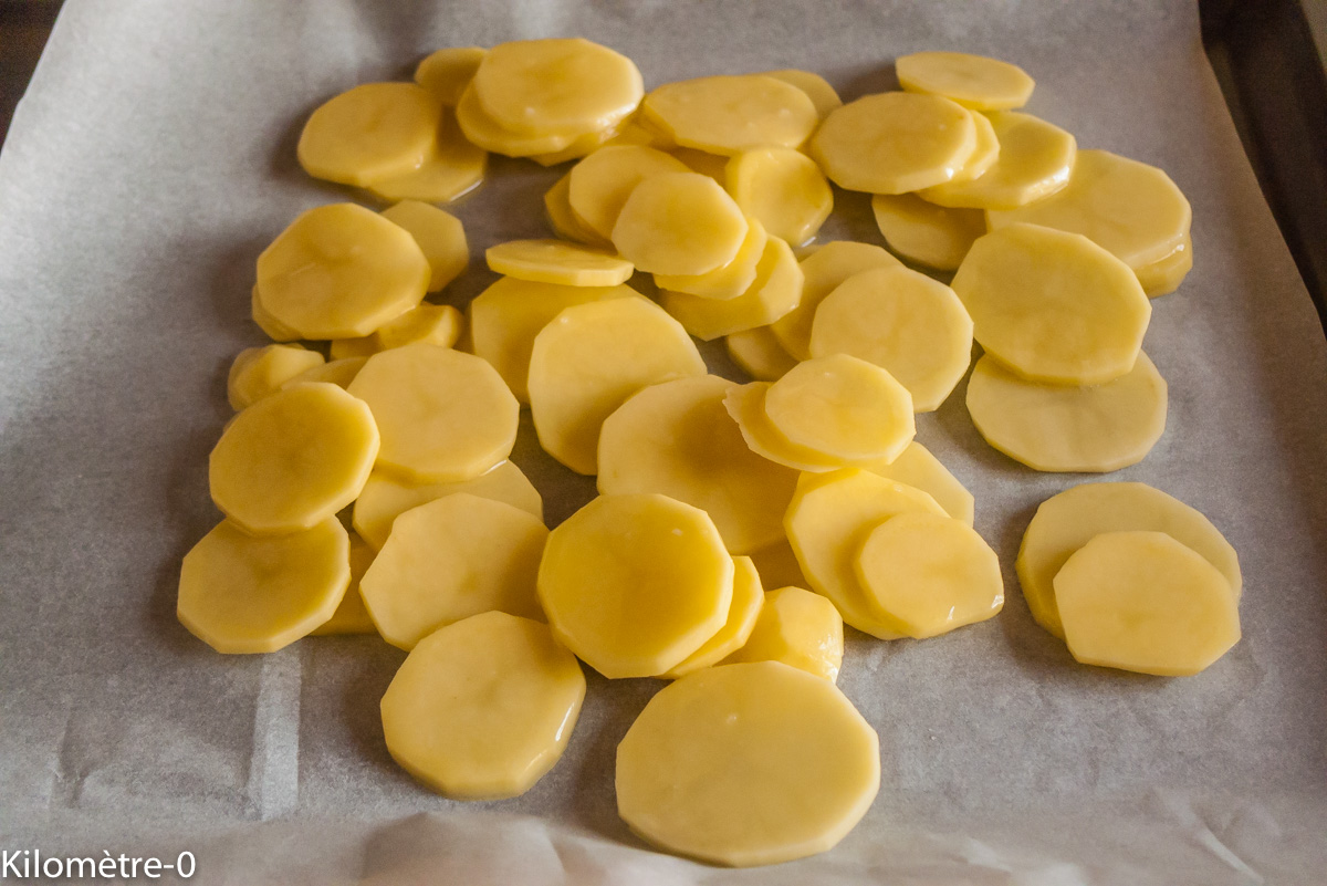 Photo de recette de pommes de terre, facile, four, légère, bio de Kilomètre-0, blog de cuisine réalisée à partir de produits locaux et issus de circuits courts